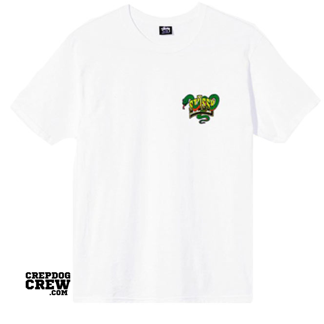 STUSSY SNAKE BITE TEE WHITE