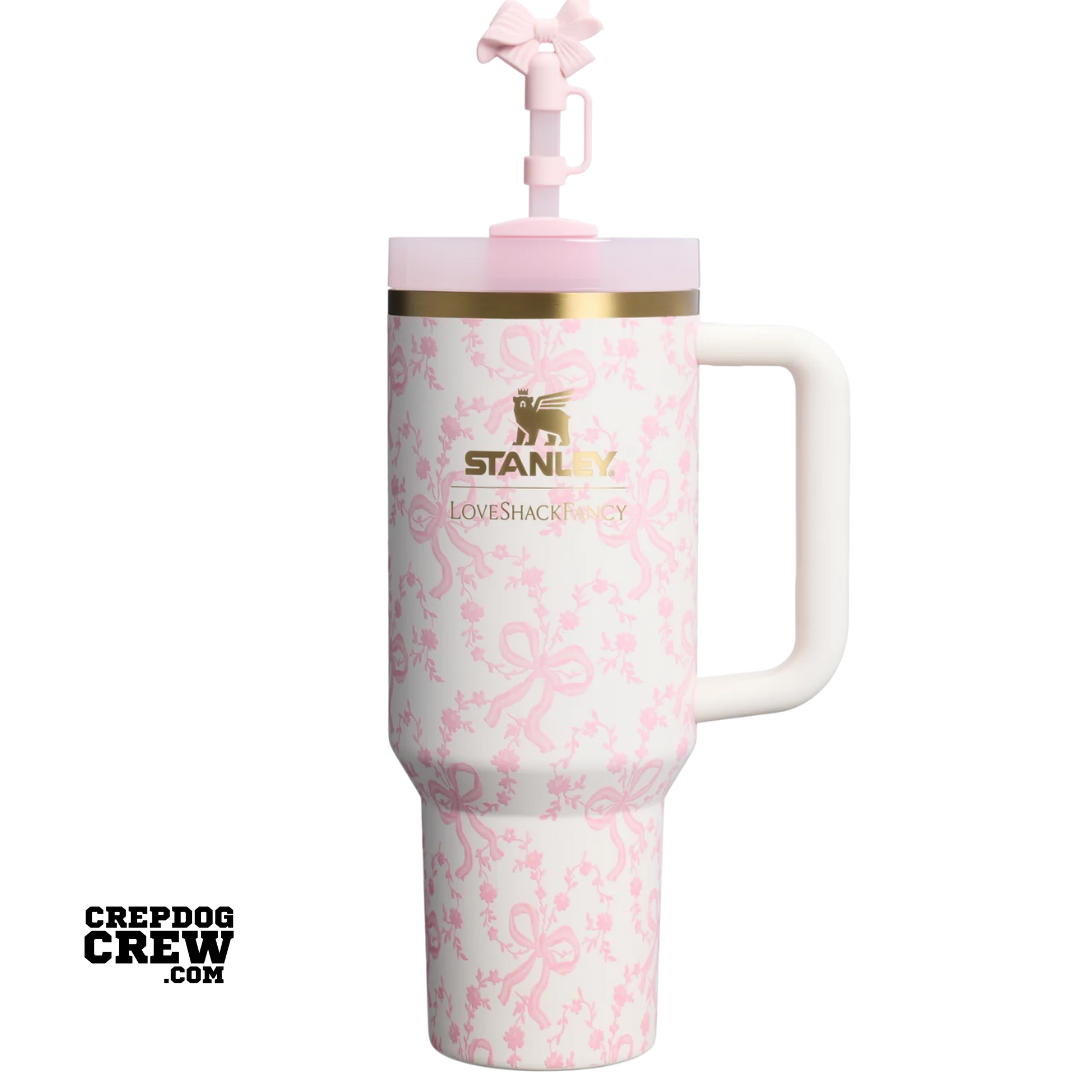 STANLEY 1913 x LoveShackFancy Holiday TUMBLER Mug FlowState Coquette Bow Chantilly 40 Oz