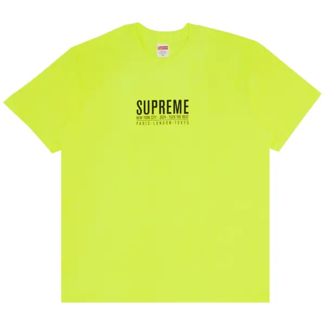Supreme Standard Tee Fluorescent Yellow