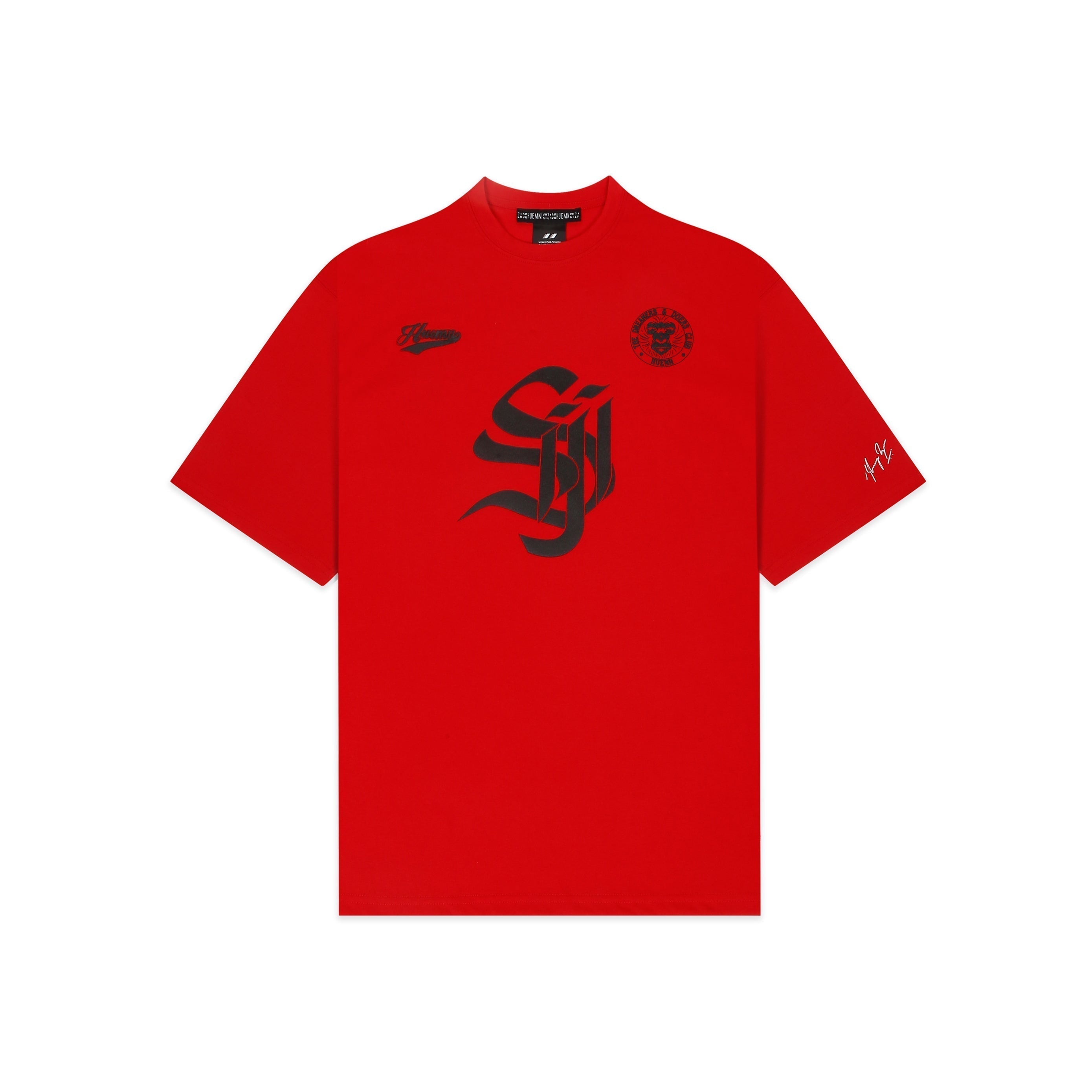 Shreyas Iyer x HUEMN 'SI' monogram T-shirt (Red)