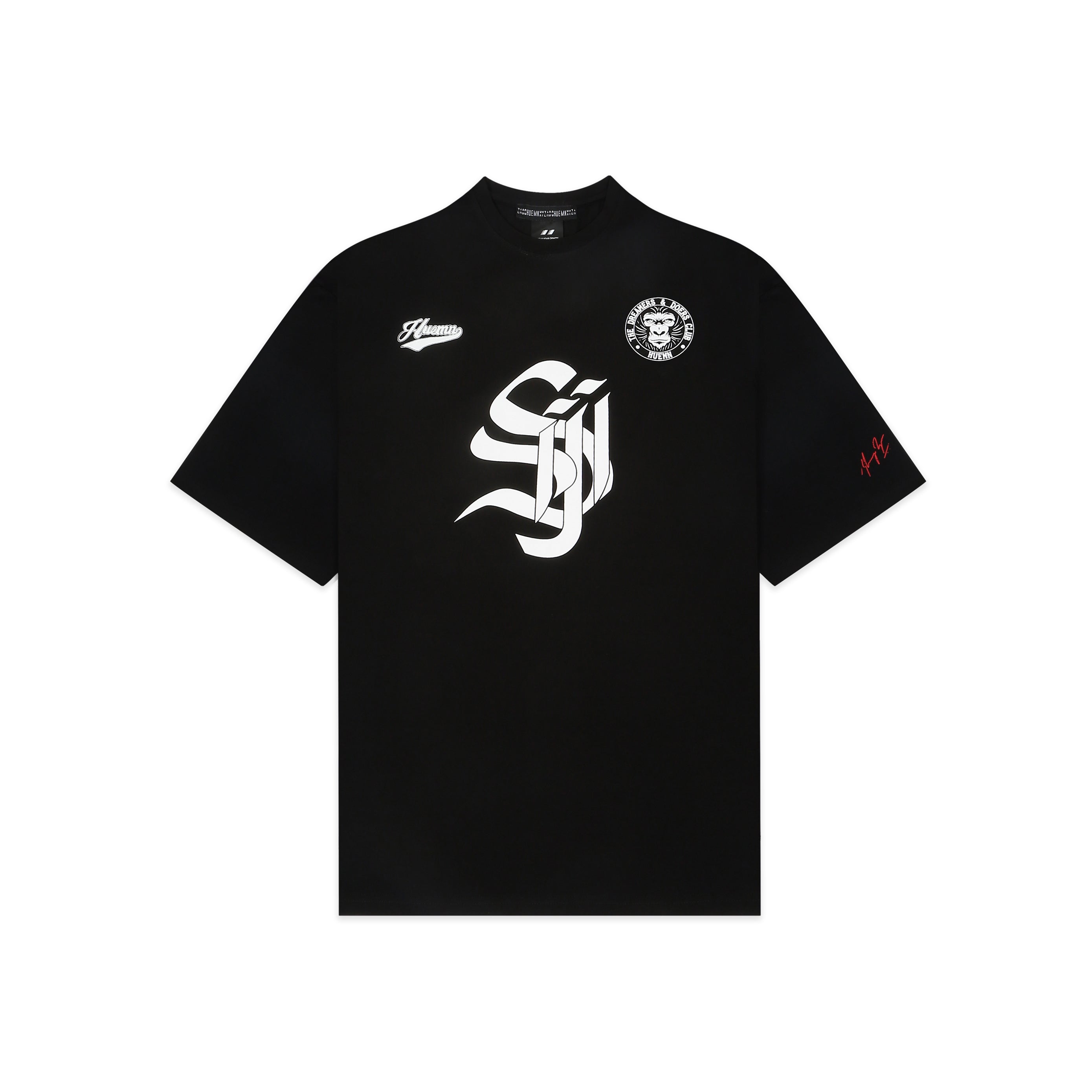 Shreyas Iyer x HUEMN 'SI' monogram T-shirt (Black)