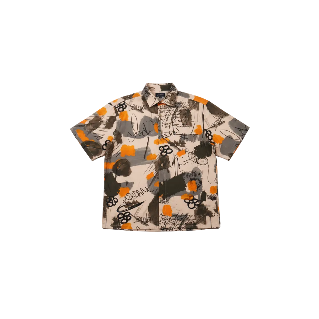 DESERT AMBER SKETCH PRINTED SHIRT