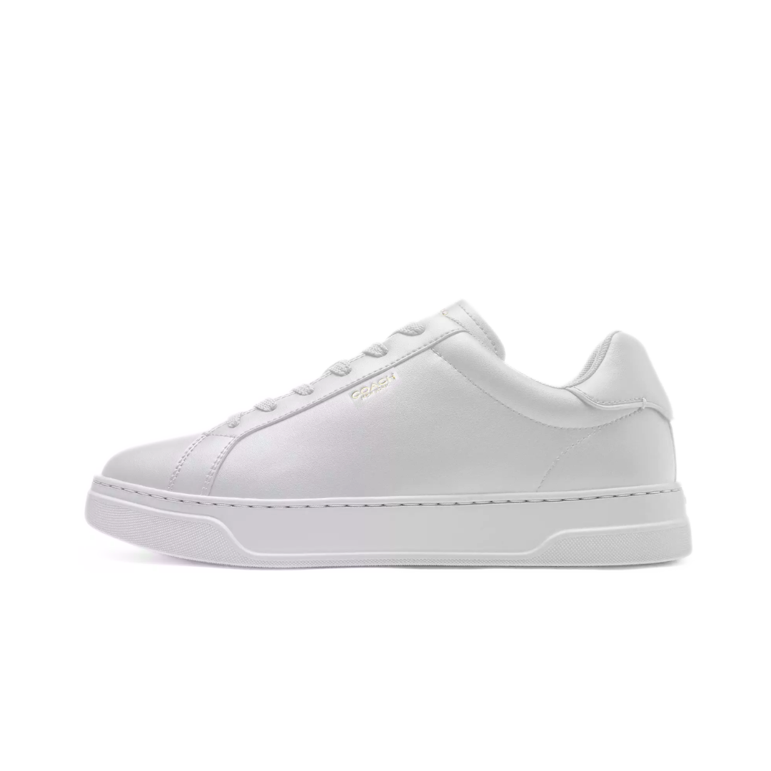 COACH High Line Sneaker smooth leather Optic White