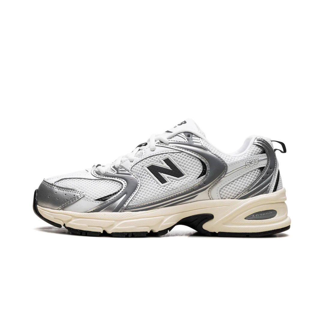 New Balance 530 Silver Metallic Black Cement