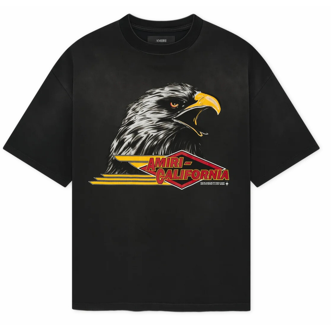AMIRI EAGLE OVERSIZED TEE BLACK
