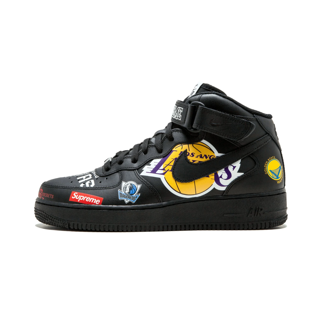 Nike Air Force Mid Supreme NBA Black