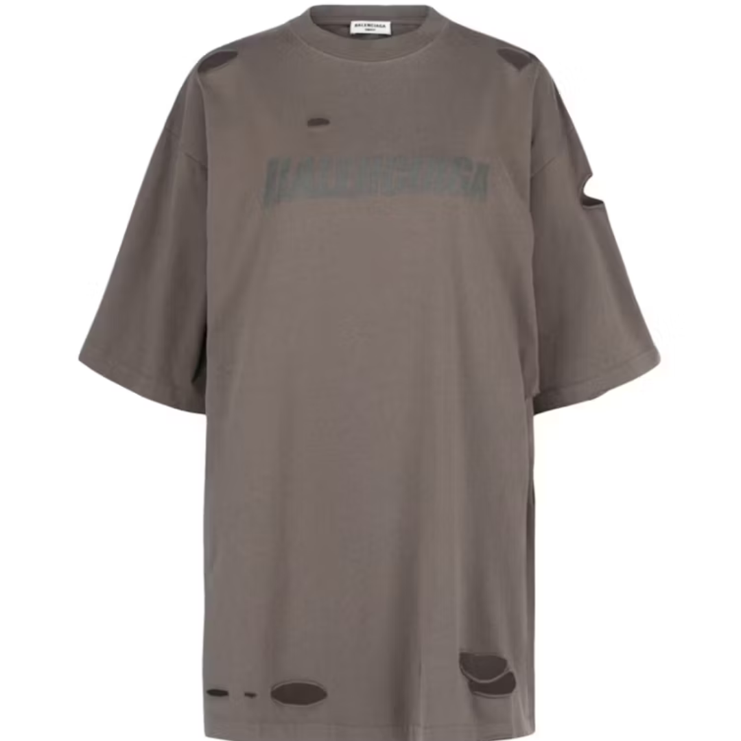 BALENCIAGA CAPS DESTROYED FLAT Brown