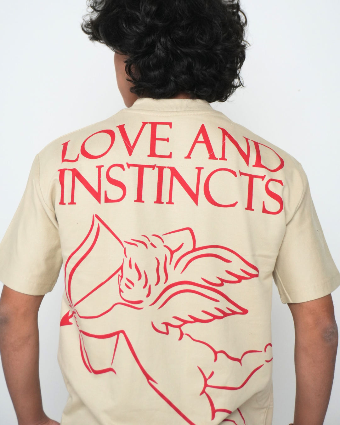 Love and Instincts Oversized T-Shirt - Sand