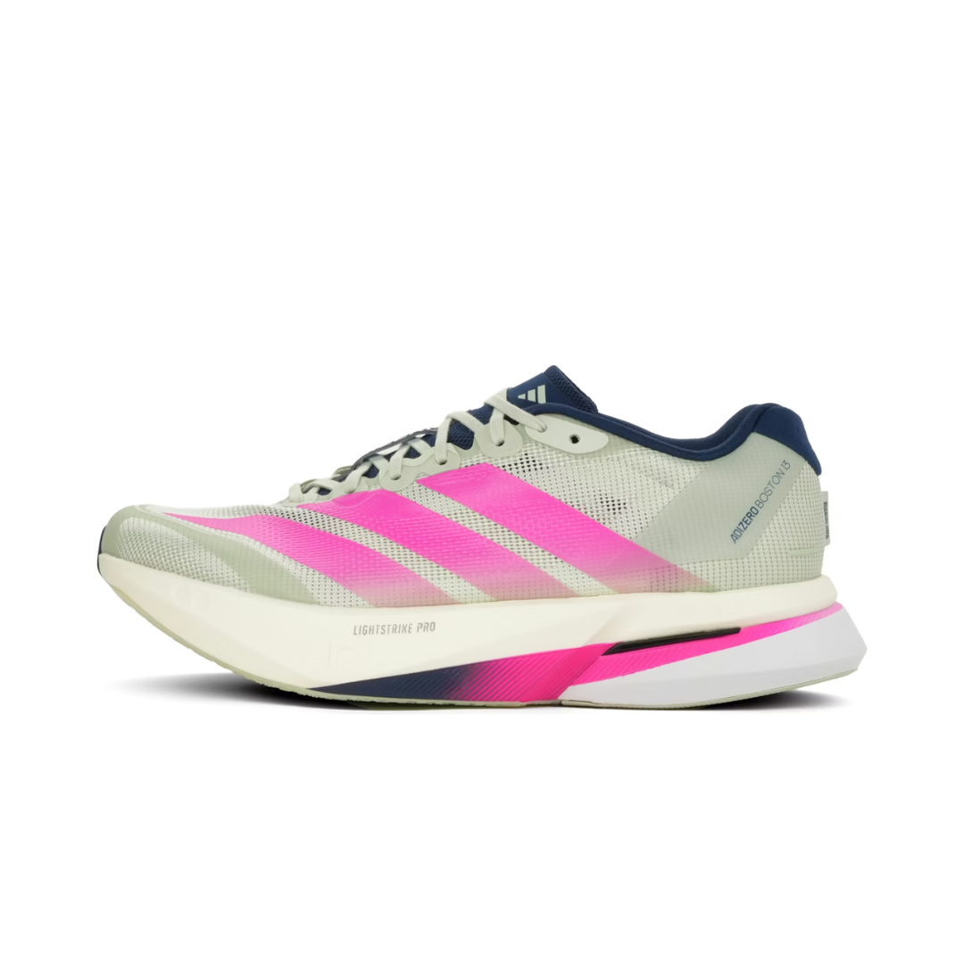 adidas Adizero Boston 13 Linen Green Shock Pink