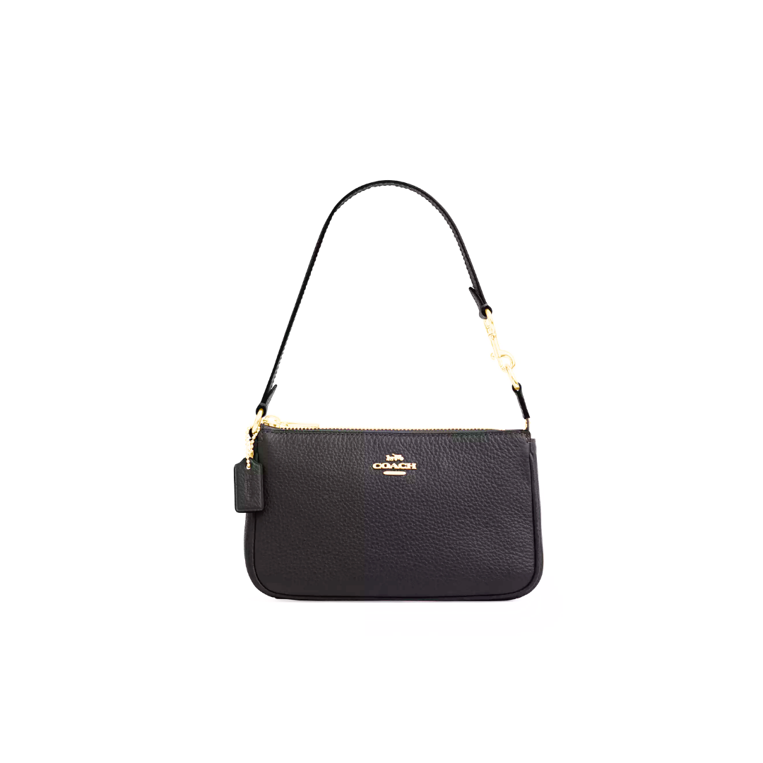 Coach Nolita 19 pebbled leather Gold Black