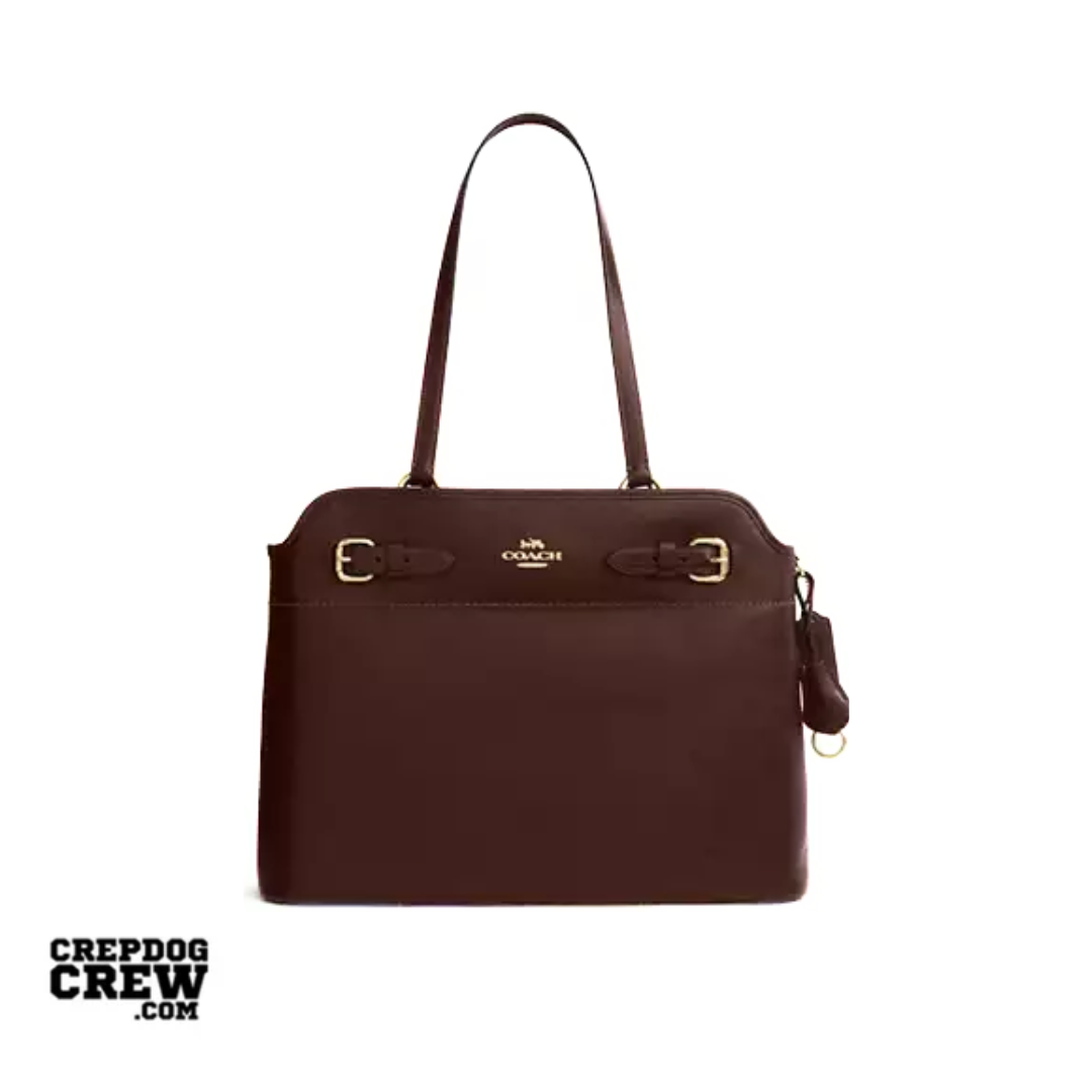 Coach Easton Tote Bag smooth leather Gold Maple