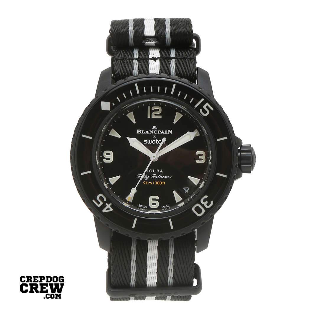 Swatch x Blancpain Bioceramic Scuba Fifty Fathoms Ocean of Storms