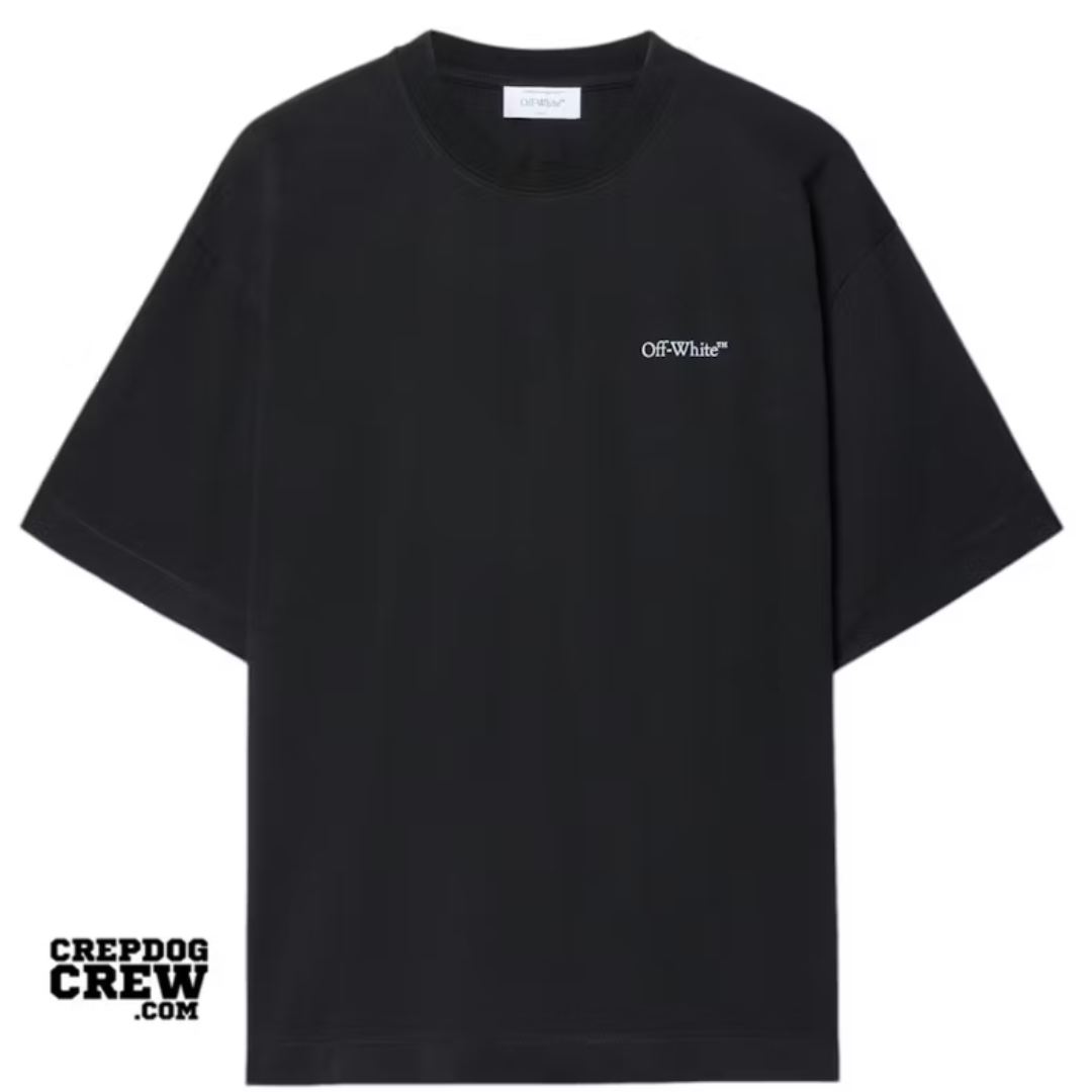 OFF WHITE BARBER ARROW SKATE TEE BLACK