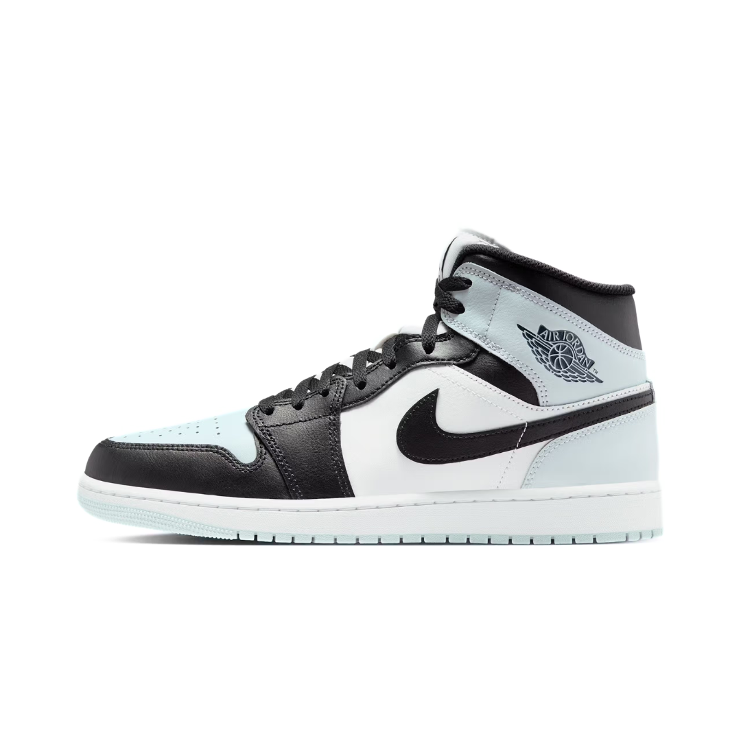 Jordan 1 Mid Black Aura Squadron Blue