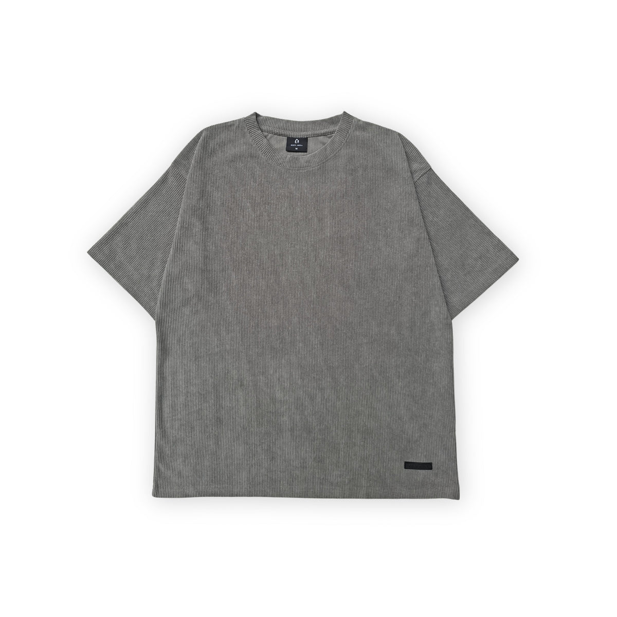 GREY CORDUROY TSHIRT