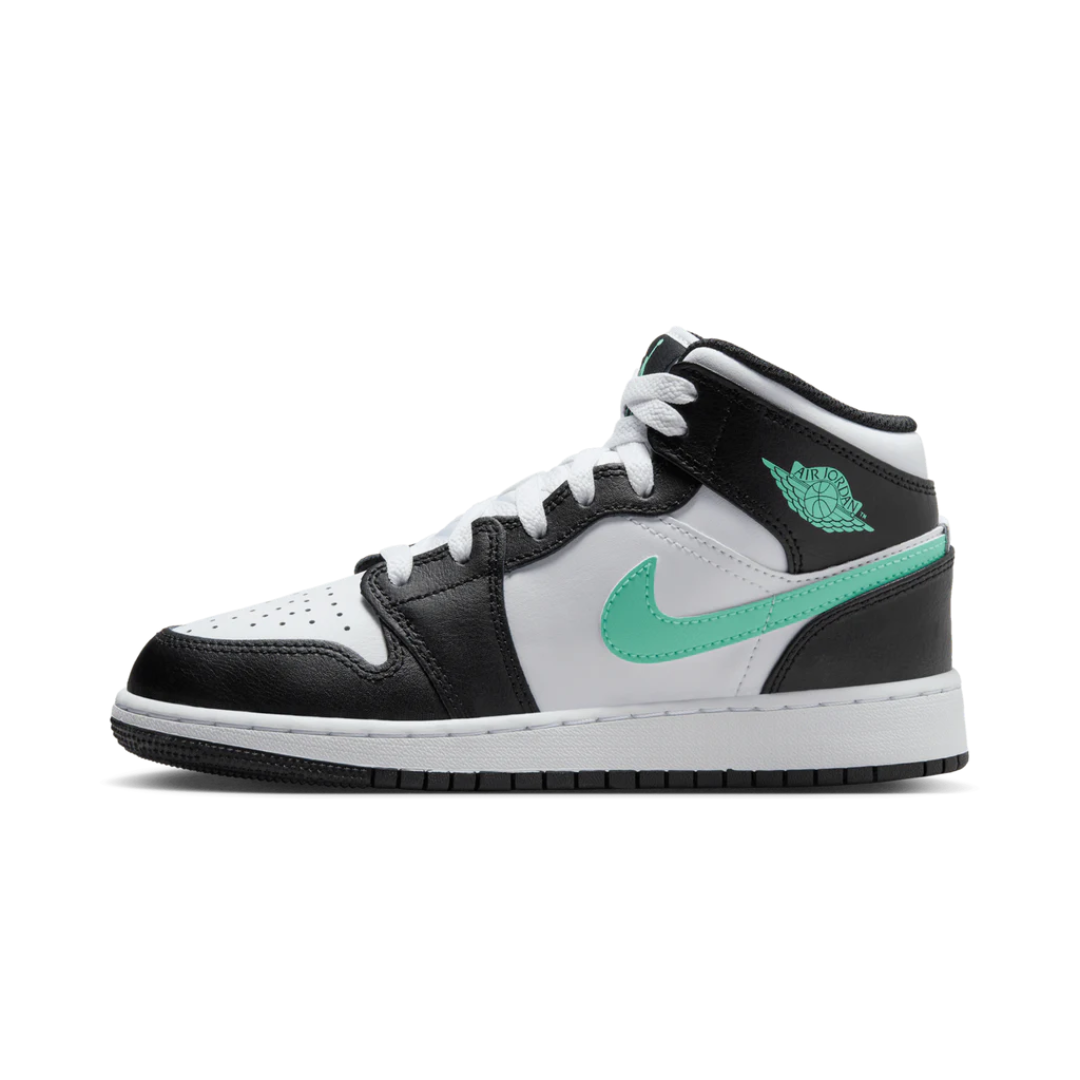 Jordan 1 Mid Green Glow (GS)