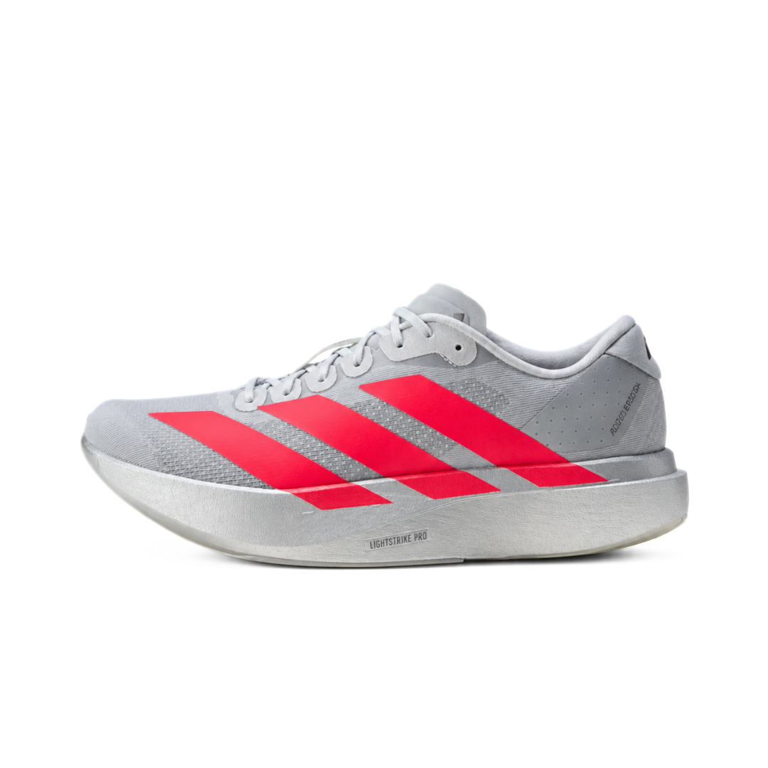  アディダス　アディゼロ EVO SL 27.5cmシルバー×赤 adidas Adizero Evo SL Silver Metallic Lucid Red
