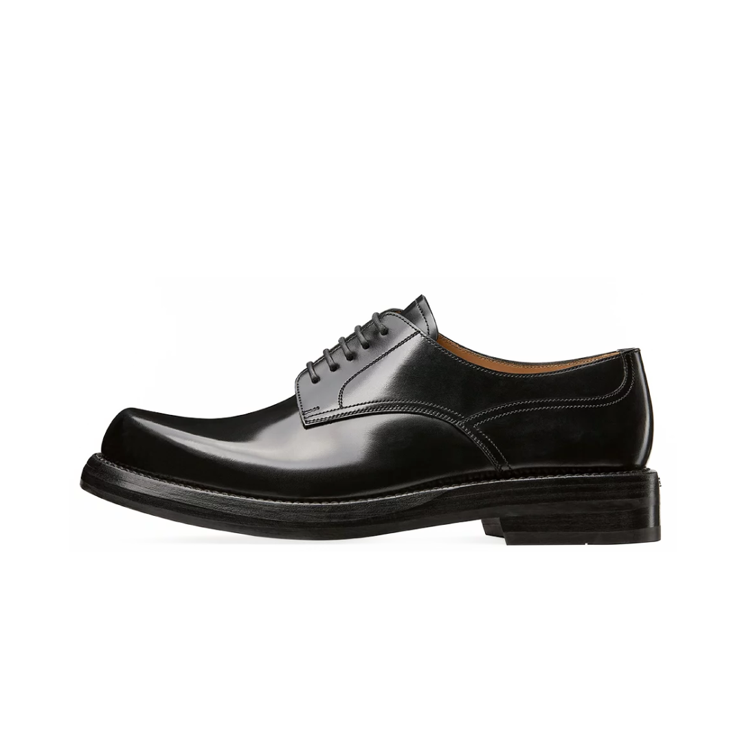 DIOR CARLO DERBY SHOE BLACK POLISHED CALFSKIN BLACK