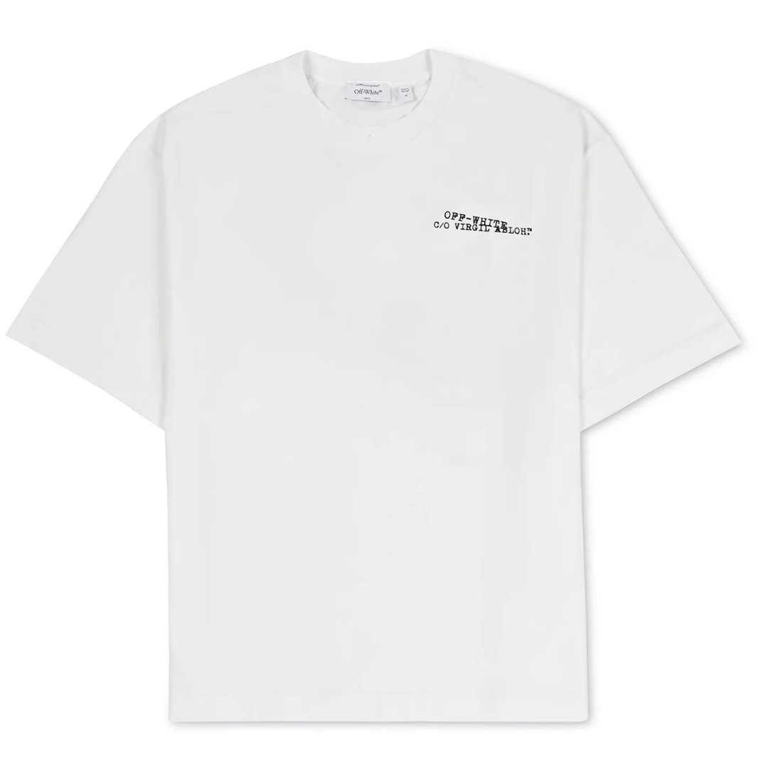 Off White Type Arrow Skate Tee WHITE