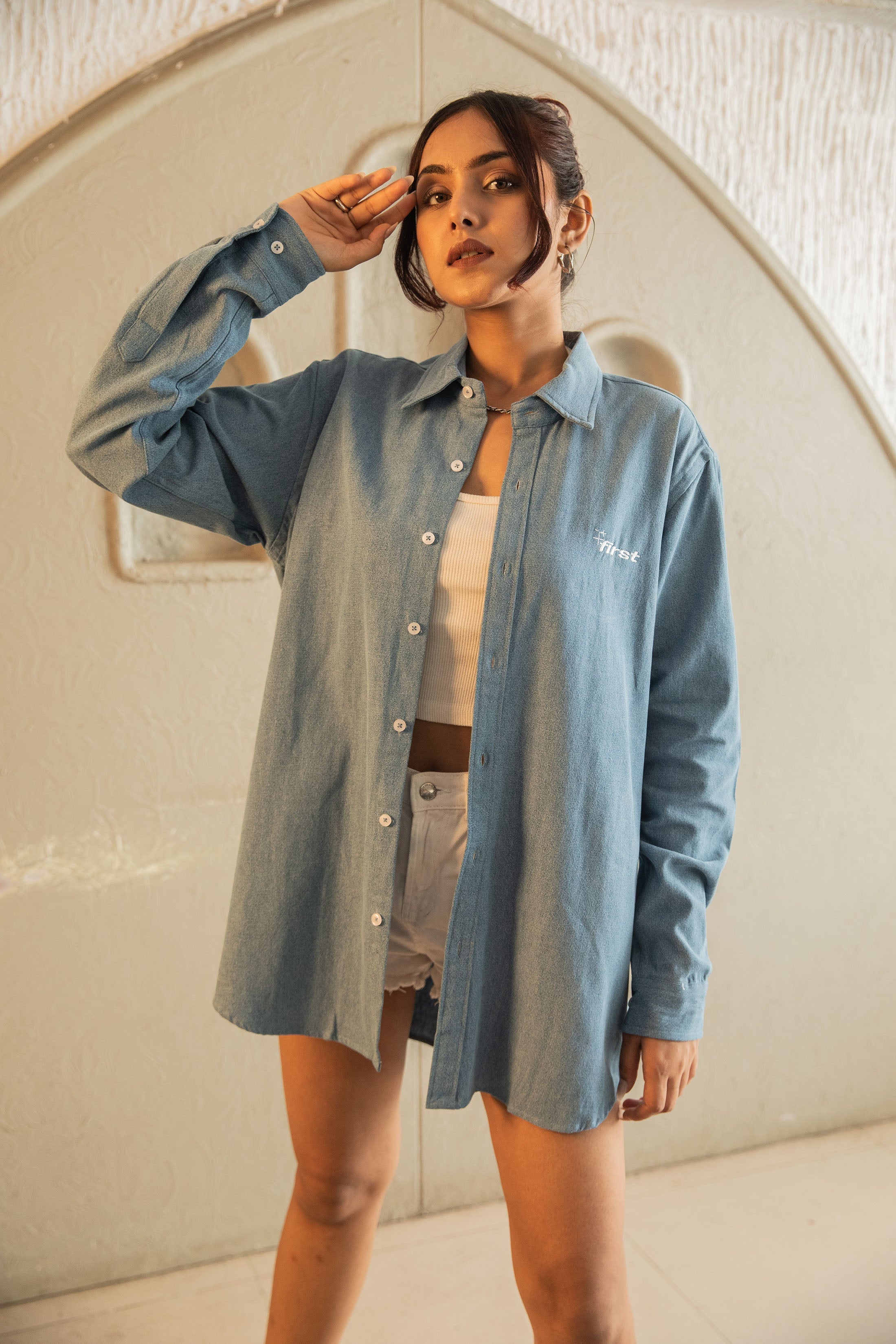 Denim Shirt - (Ice Wash)