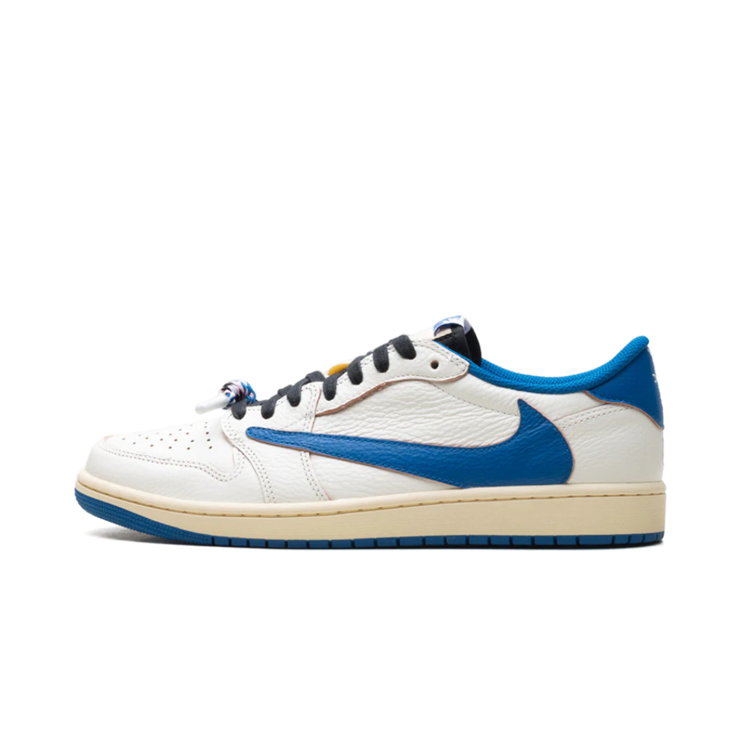 Jordan 1 Retro Low OG SP Fragment x Travis Scott Sail Military Blue