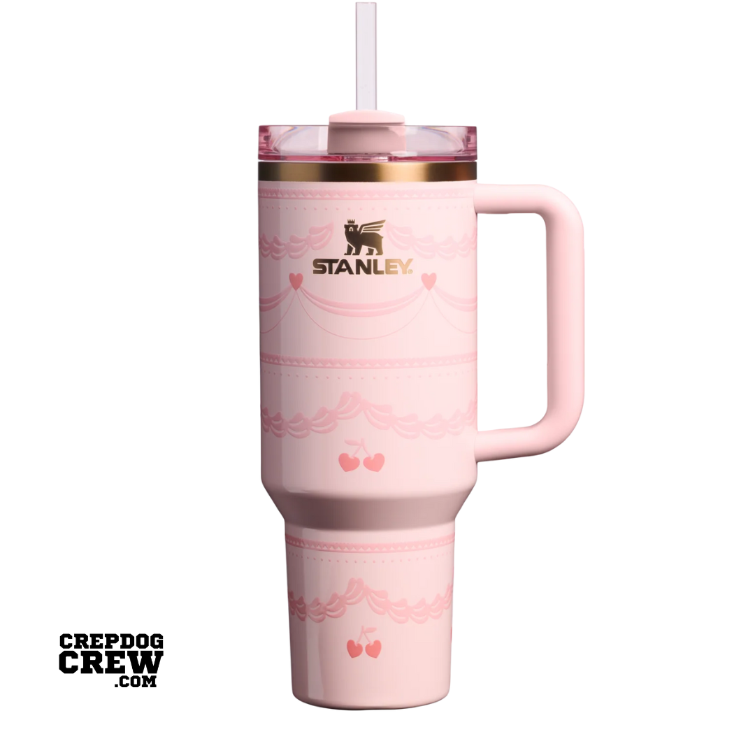 STANLEY The Valentine's Day TUMBLER Mug FlowState Pink Velvet Cake 40 Oz