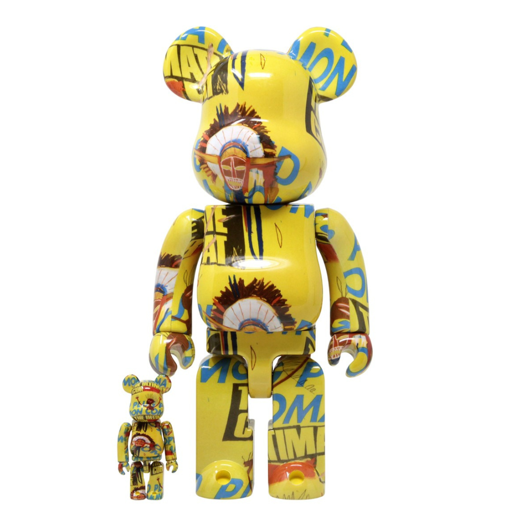 Bearbrick Andy Warhol x Jean-Michel Basquiat #3 100% & 400% Set