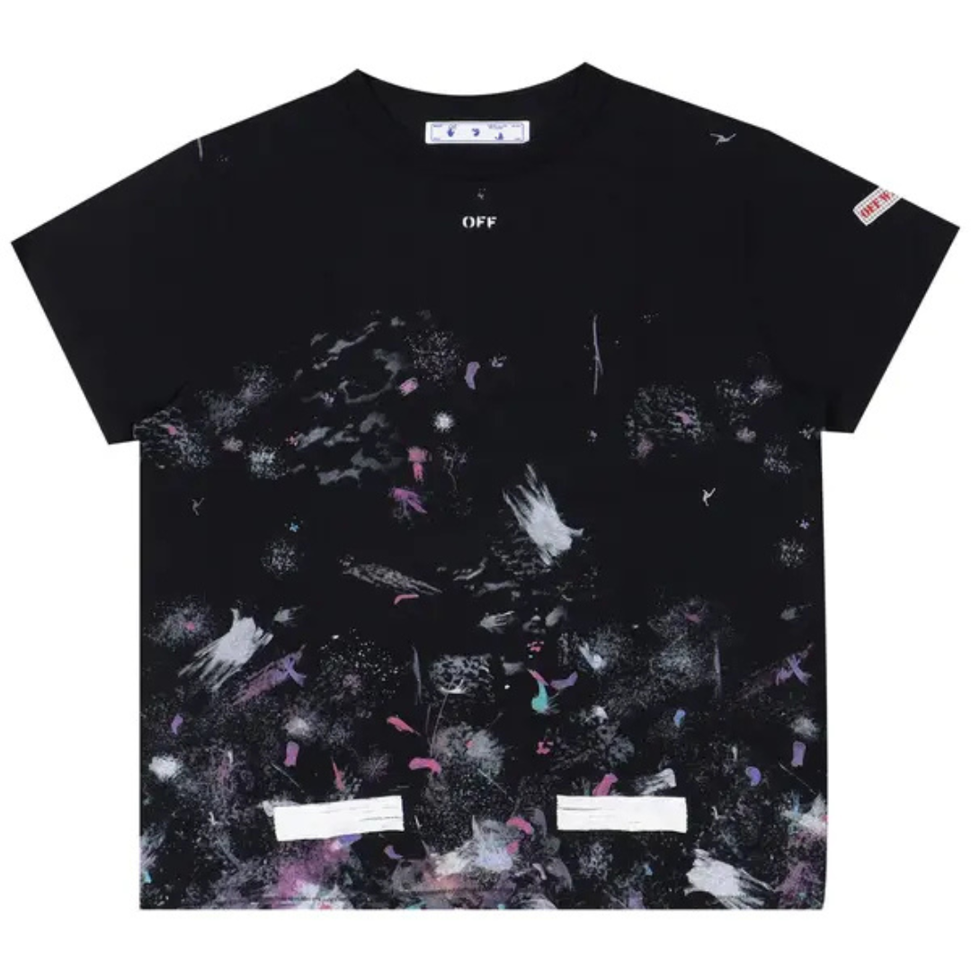 OFF-WHITE SEEING THINGS WASHED Tee BLACK