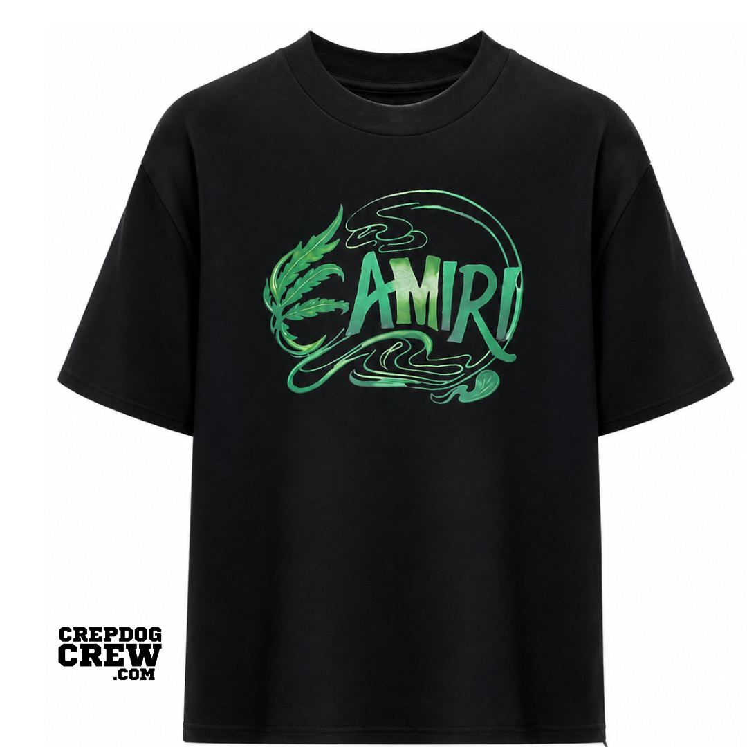 AMIRI LEAF Tee BLACK