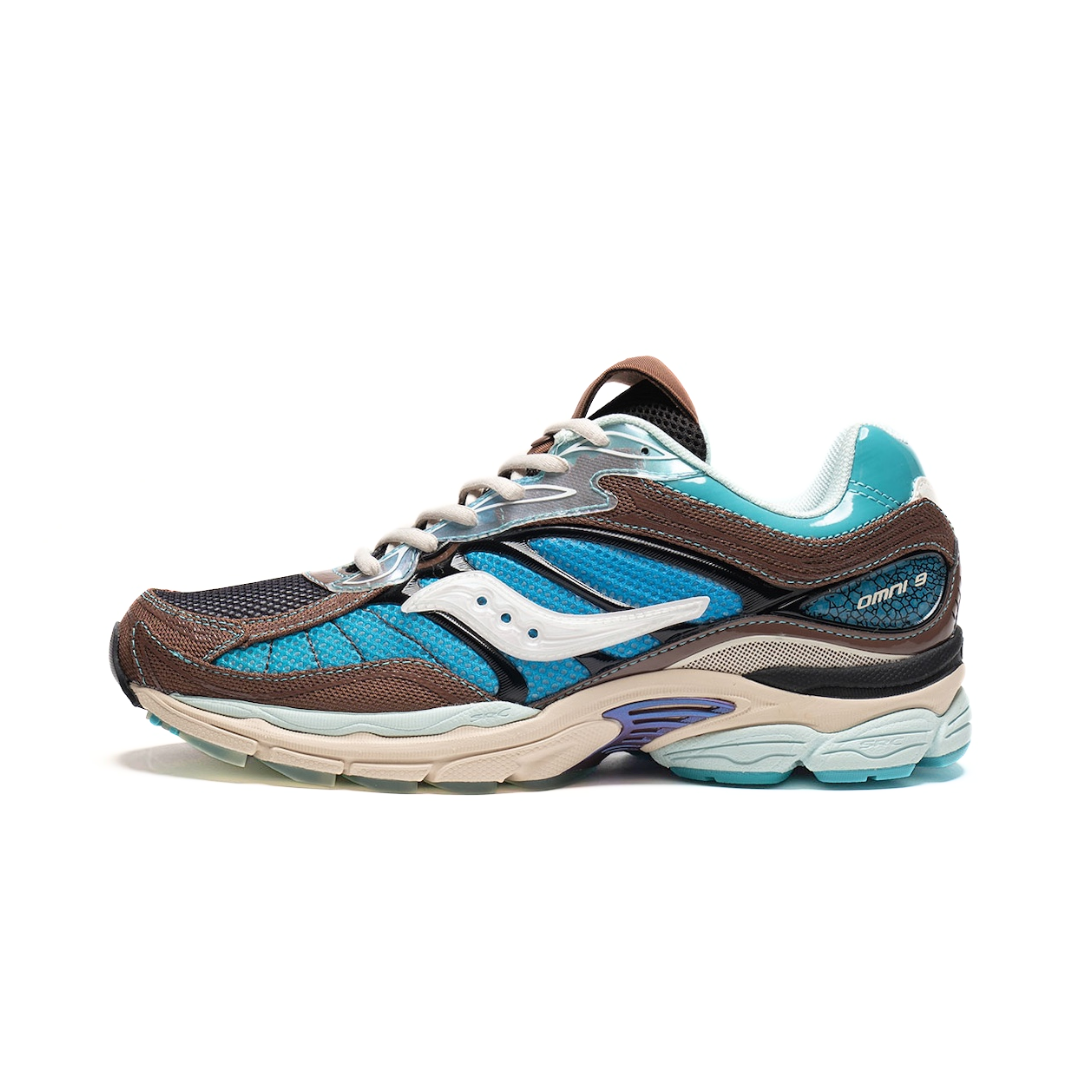 Saucony ProGrid Omni 9 Footpatrol Blue Brown