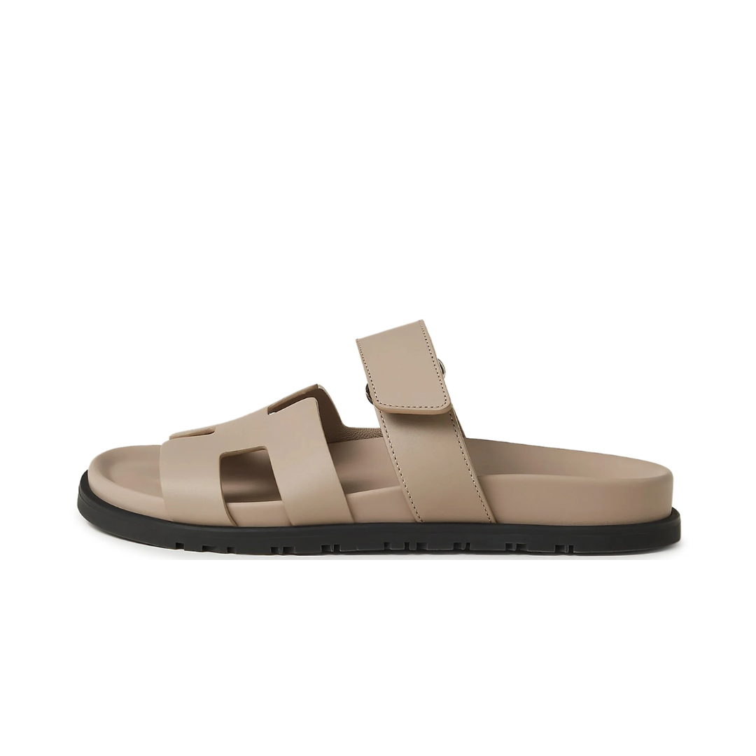 HERMES CHYPRE SANDAL BEIGE GALET