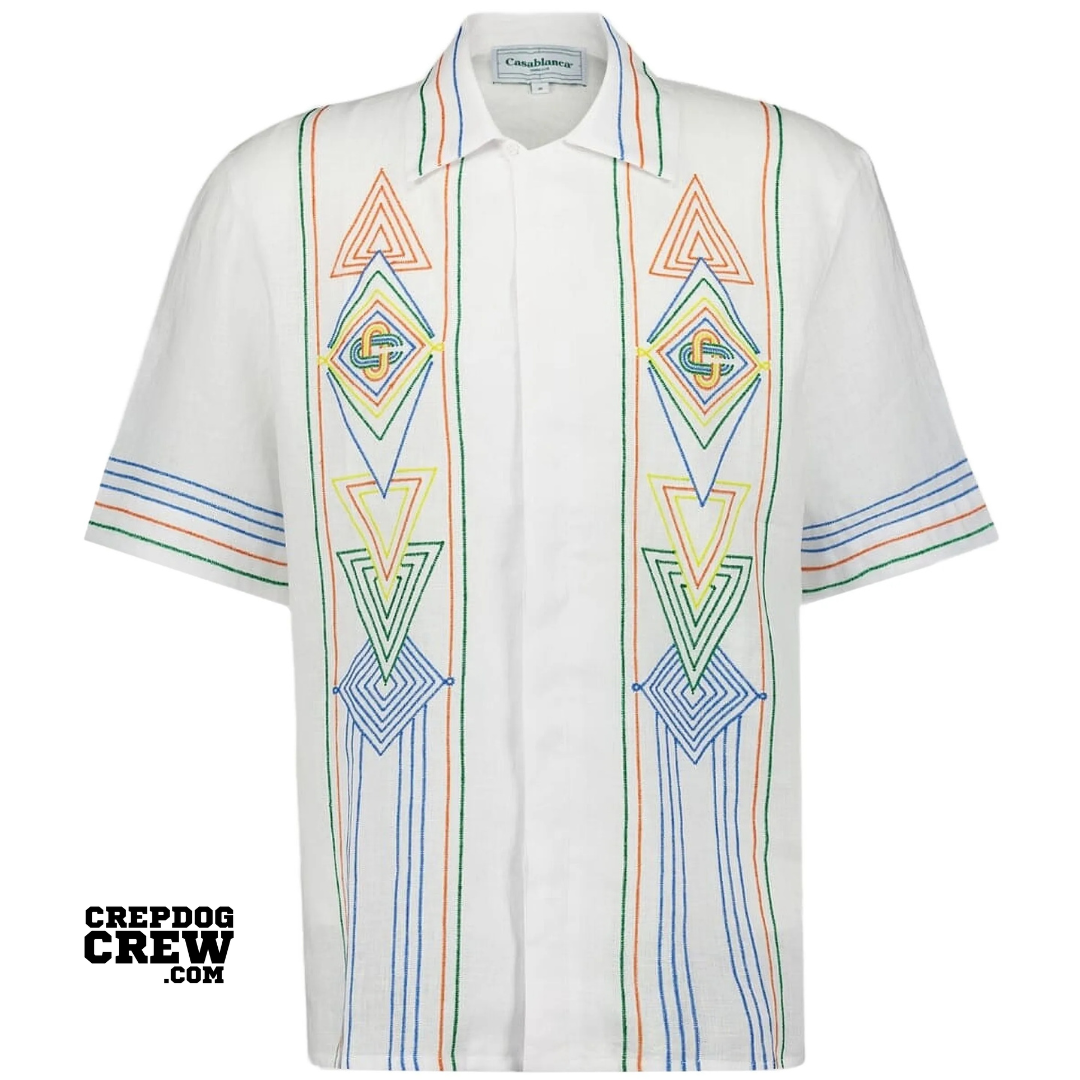 CASABLANCA LE FIL DE LA MUSIQUE SHIRT WHITE