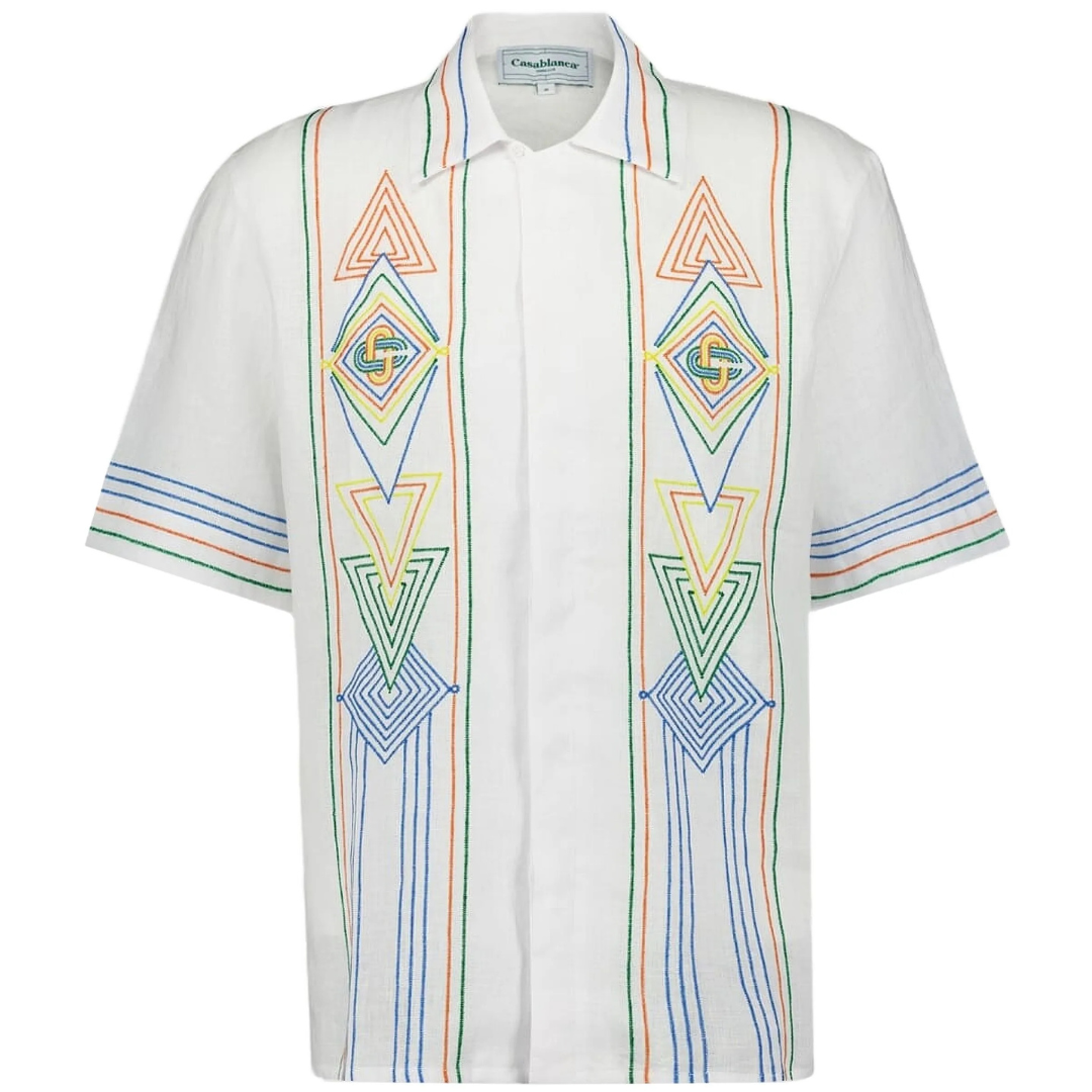 CASABLANCA LE FIL DE LA MUSIQUE SHIRT WHITE