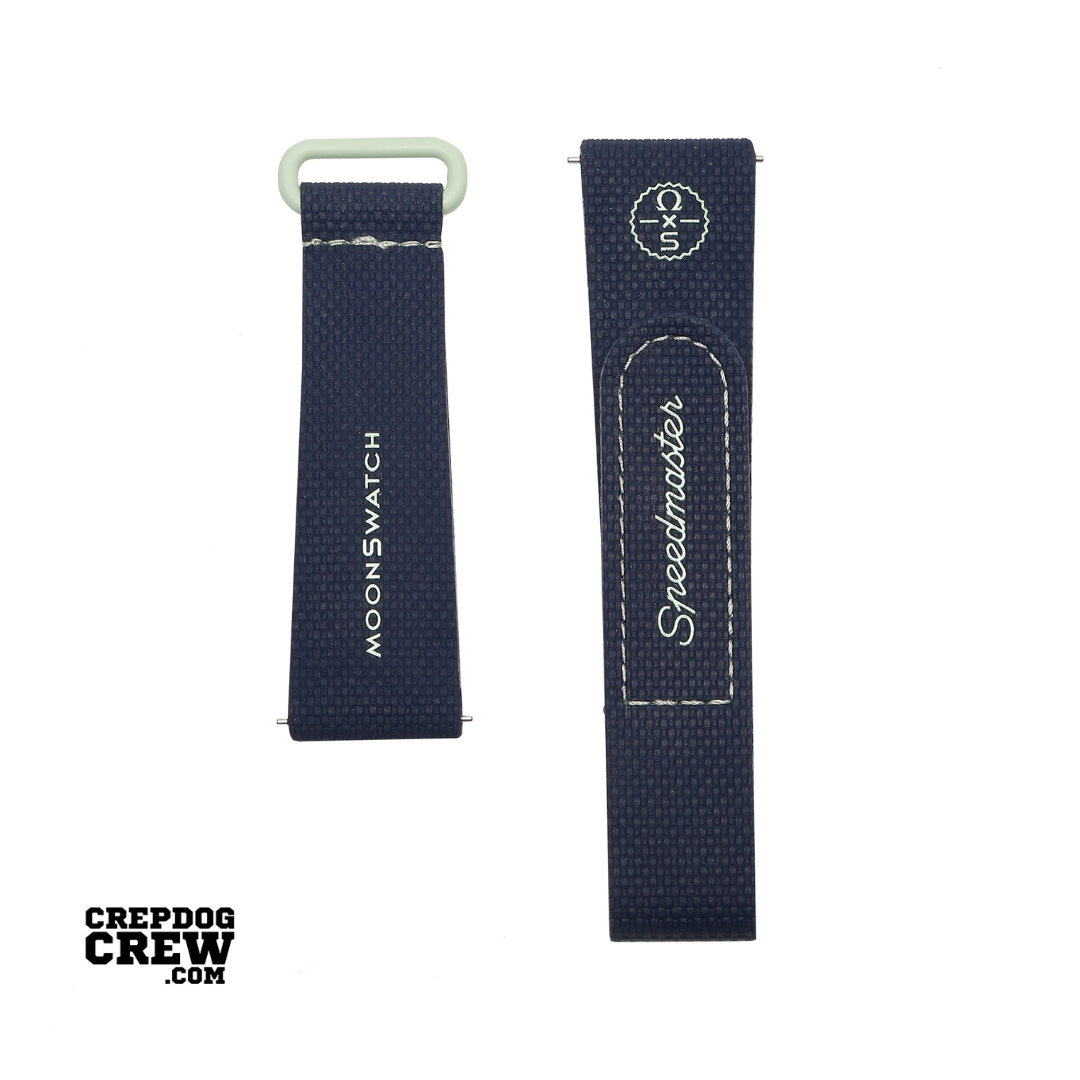 Swatch x Omega Bioceramic Moonswatch Dark Blue Green Straps