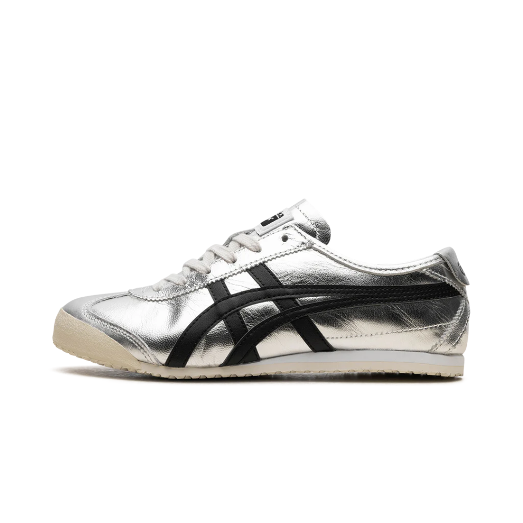 靴 Onitsuka Tiger MEXICO66 SILVER Onitsuka Tiger Mexico 66 Pure Silver Black