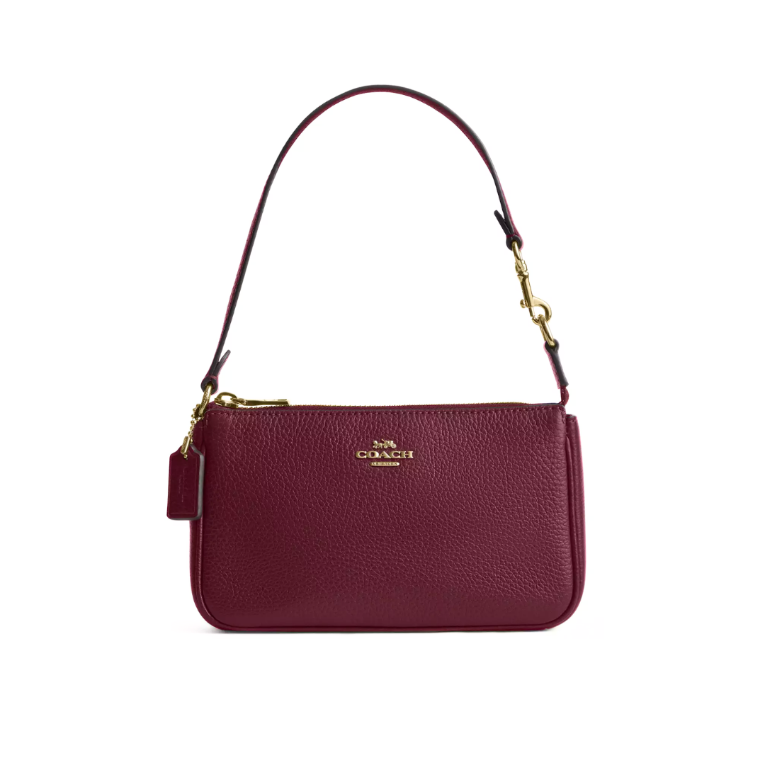 Coach Nolita 19 pebbled leather Im Dark Cherry