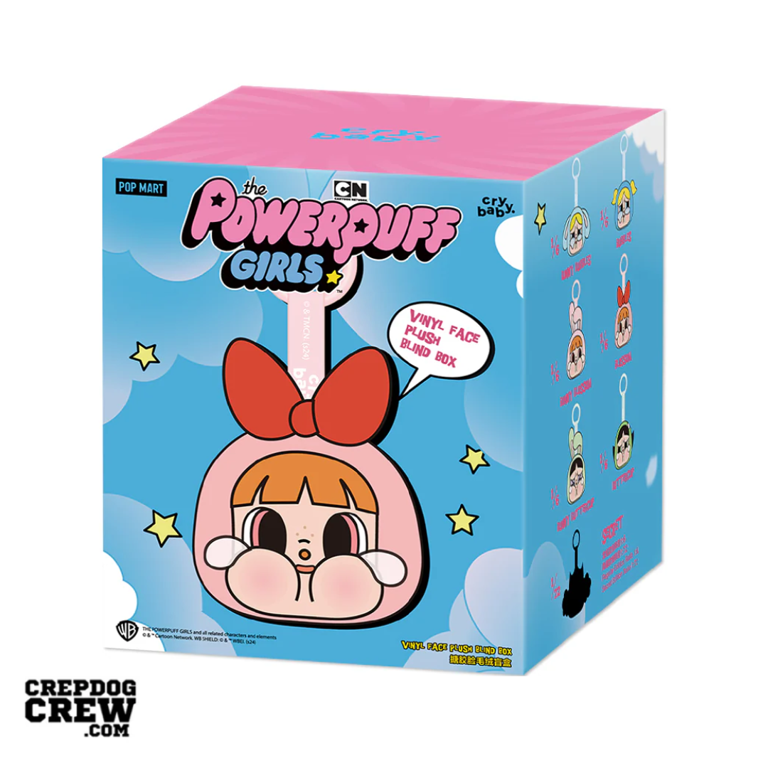 Pop Mart CryBaby x Powerpuff Girls Series Vinyl Face Plush Sealed Case (pack of 1)