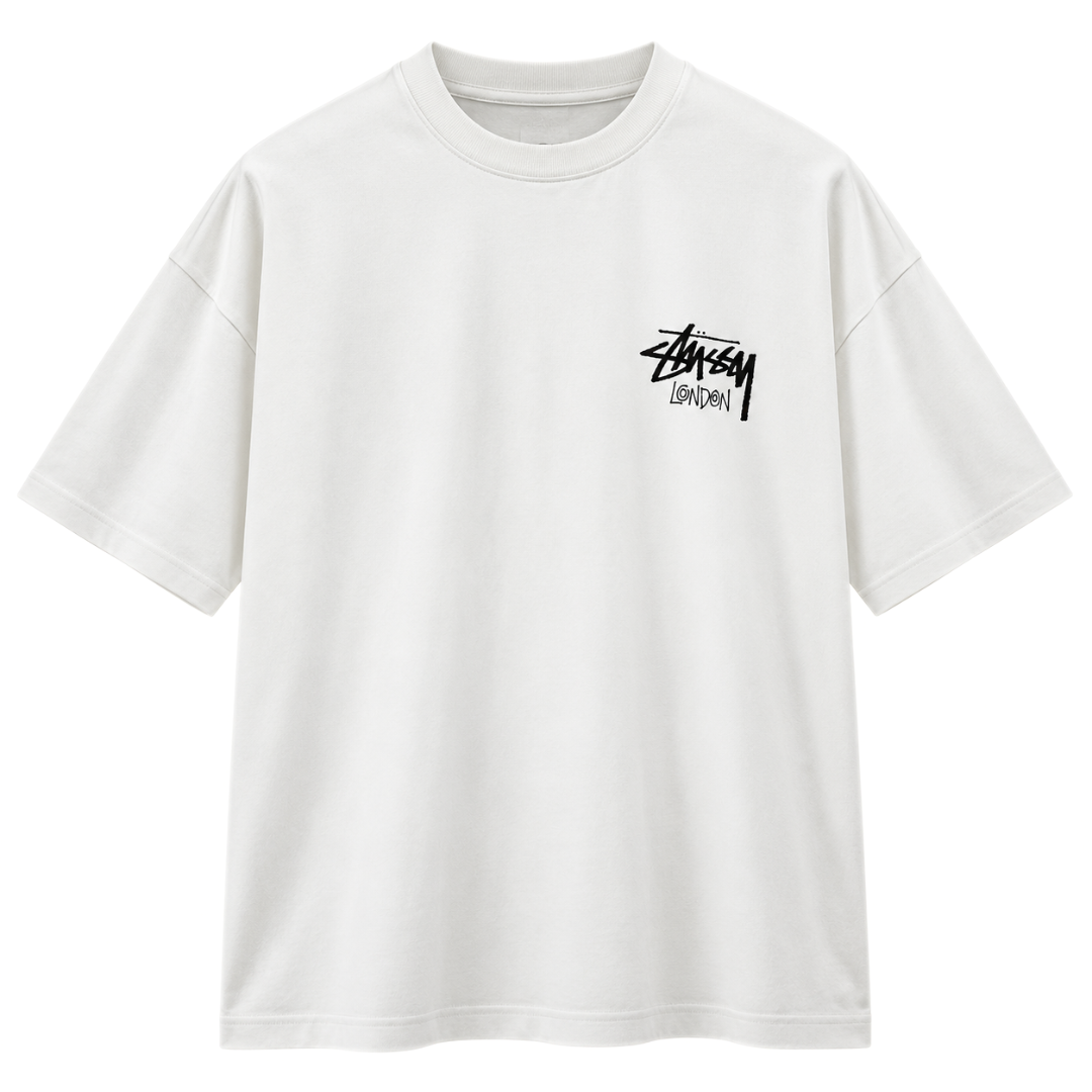 STUSSY LONDON TEE WHITE