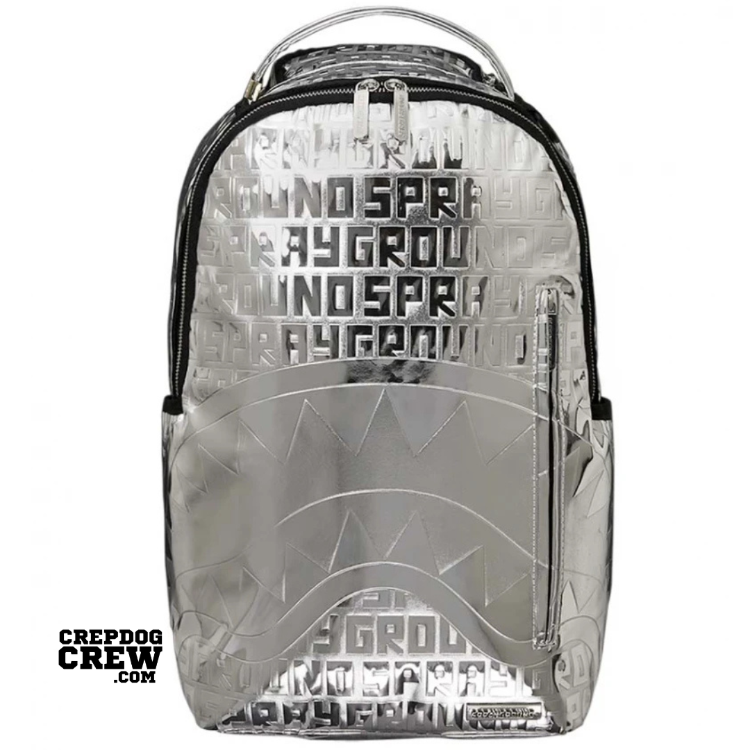 SPRAYGROUND METALLIC INFINITI DLX BACKPACK SILVER