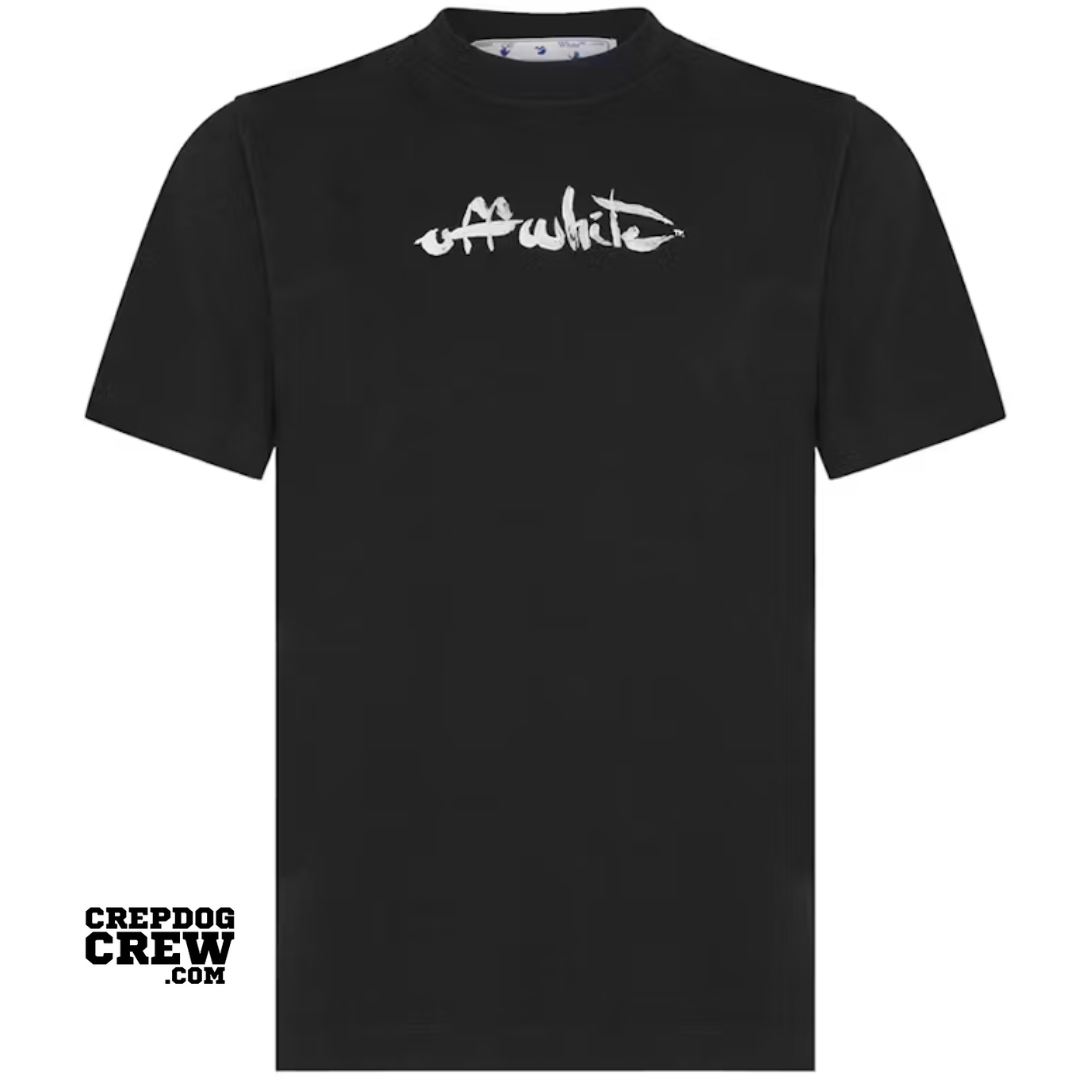 OFF-WHITE Paint Arrow Slim S/S T-Shirt Black/White
