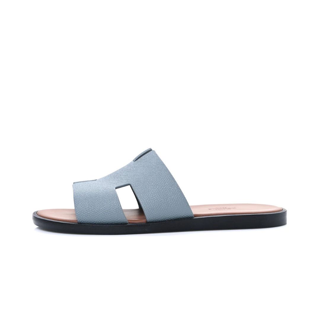 HERMES IZMIR SANDAL VERT D EAU NATUREL EPSOM