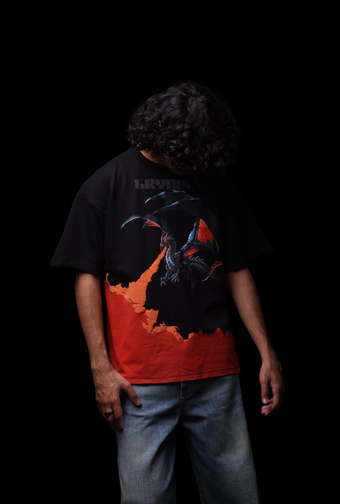 BLACK FLAMEBORN T-SHIRT