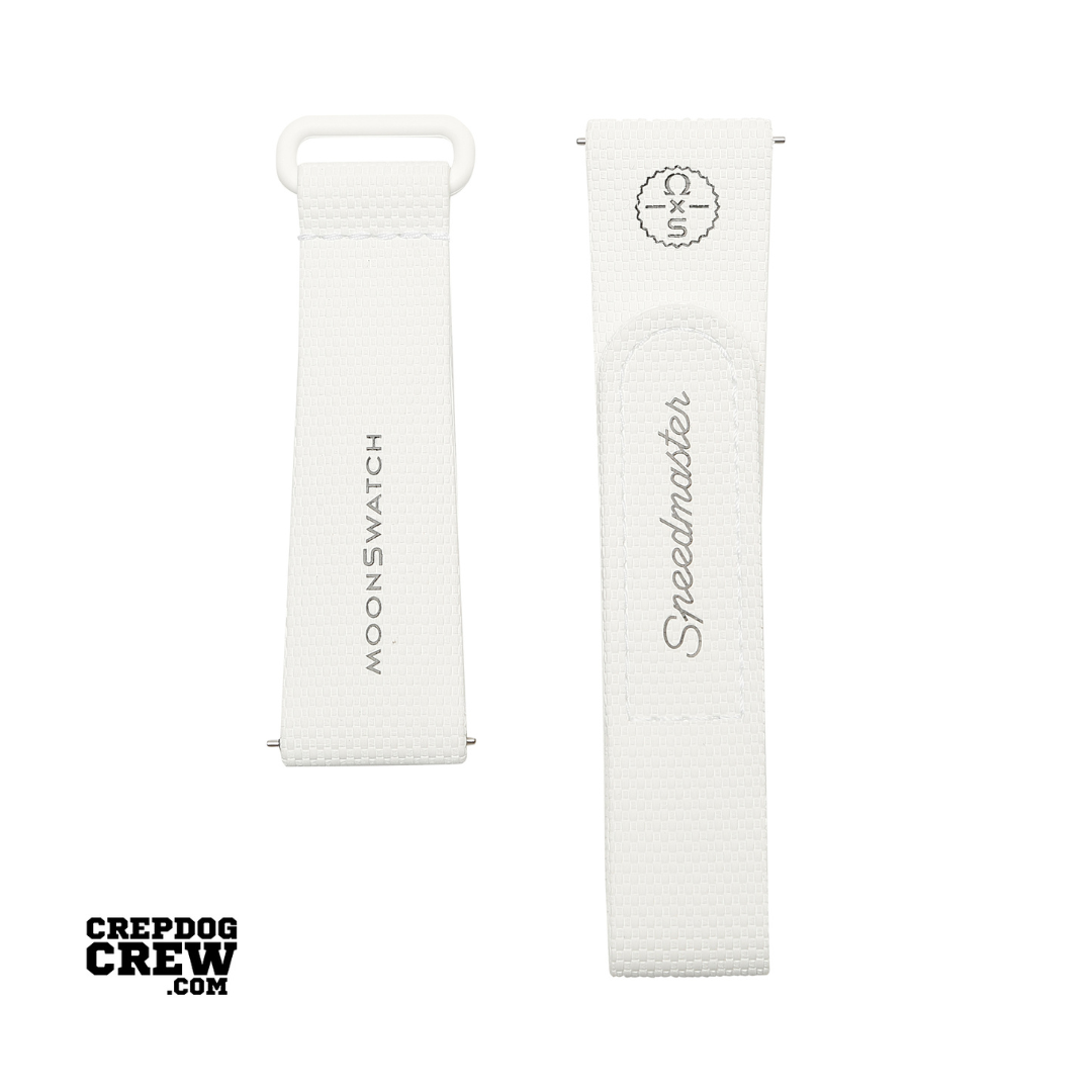 Swatch x Omega Bioceramic Moonswatch White Straps