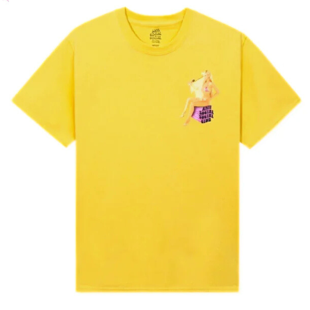 Anti Social Social Club Ellen Von Unwerth For Assc Tee Yellow