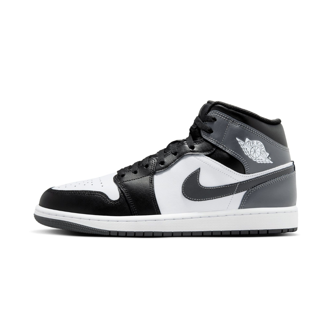 Jordan Mid Black White Iron Grey
