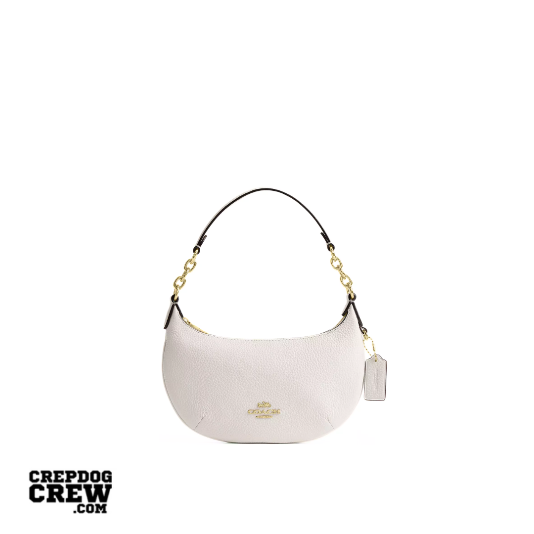 COACH Mini Payton Bag pebbled leather Gold Chalk