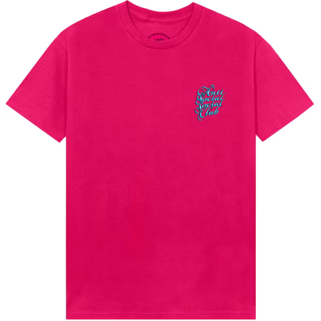 Anti Social Social Club Eyelash Tee Pink
