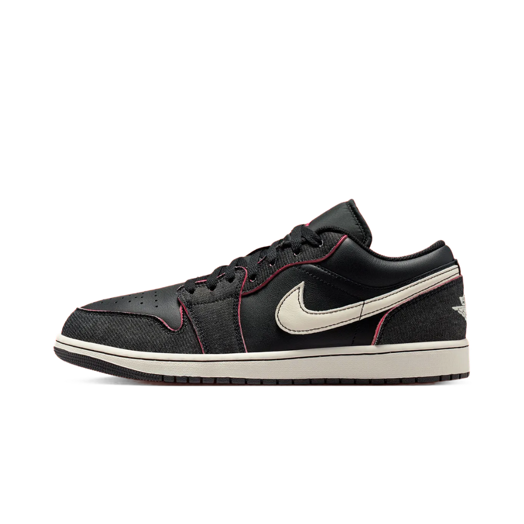 Air Jordan 1 Low SE Black CANVAS RACER PINK
