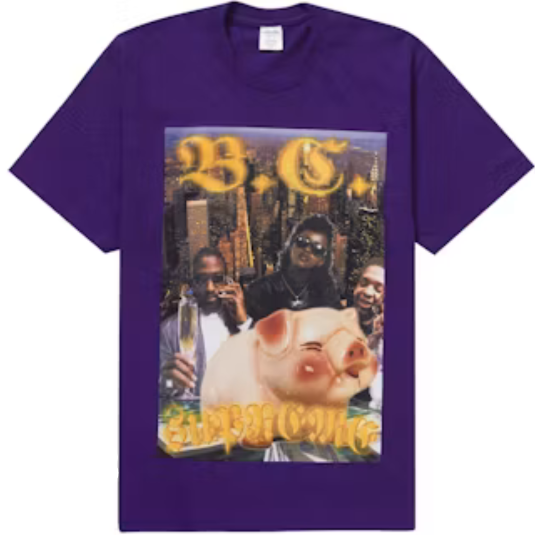 SUPREME BERNADETTE CORPORATION MONEY TEE PURPLE