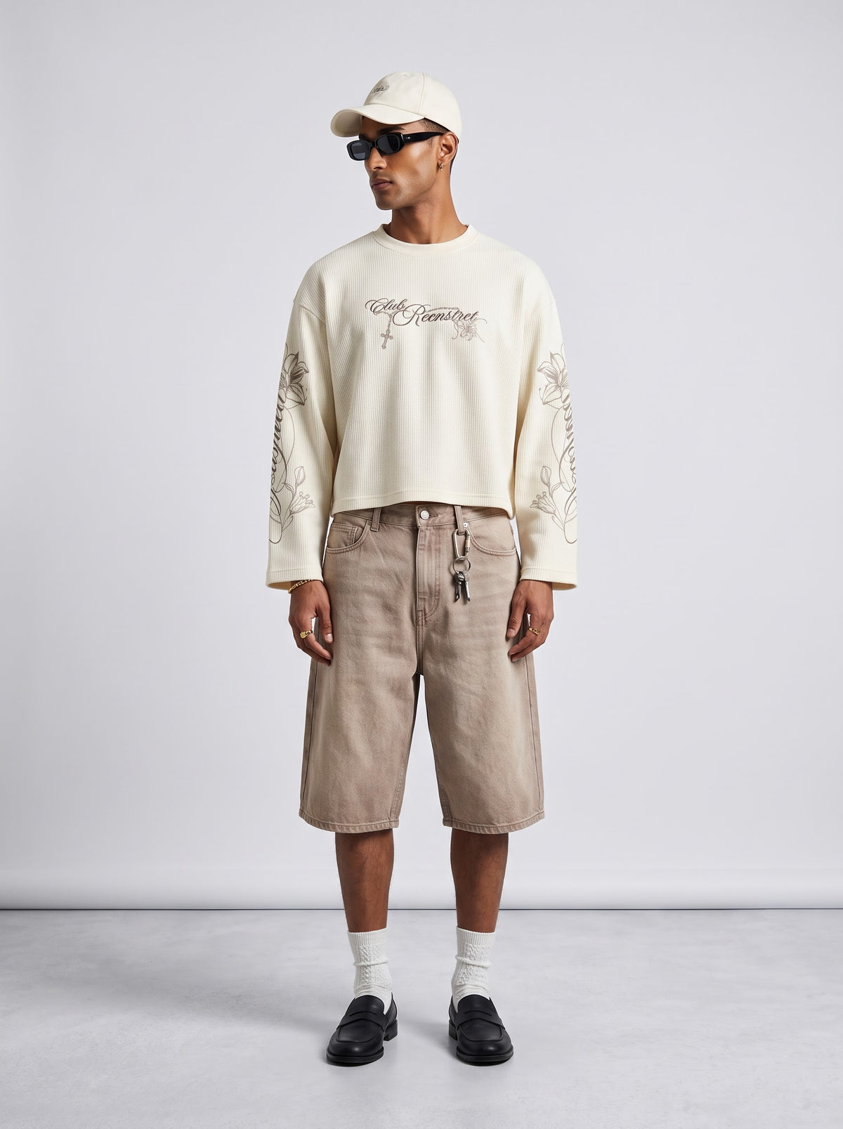 Godspeed Waffle tee - Antique white
